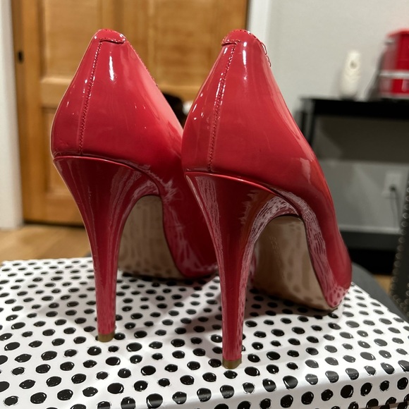 BCBG Orange Open Toe Heeled Pumps - Picture 6 of 13